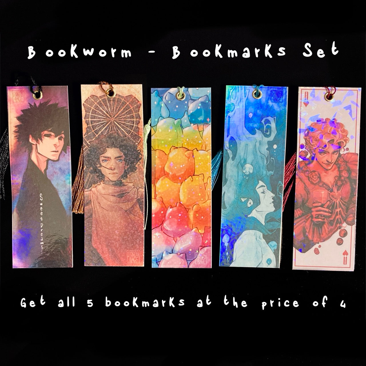 Bookworm - 5 Bookmark Set