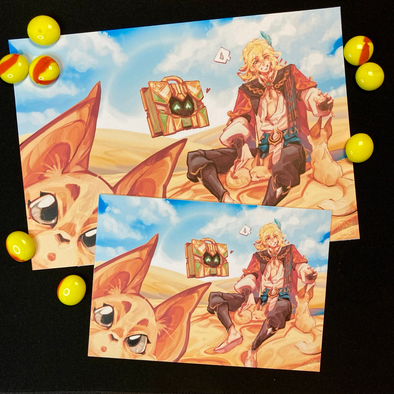 Kaveh & the desert foxes - Print