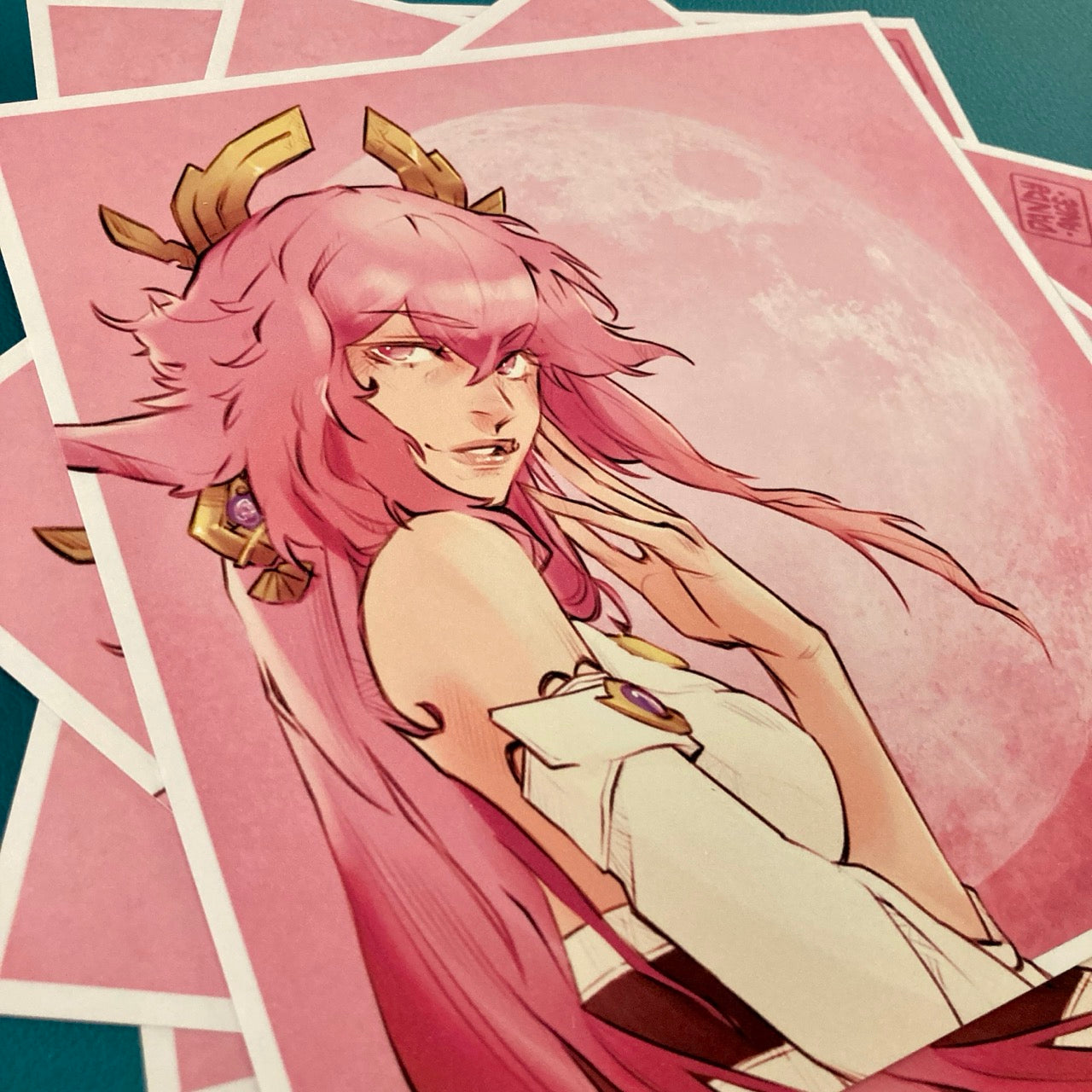 Moon Fox - Print & Holo Print