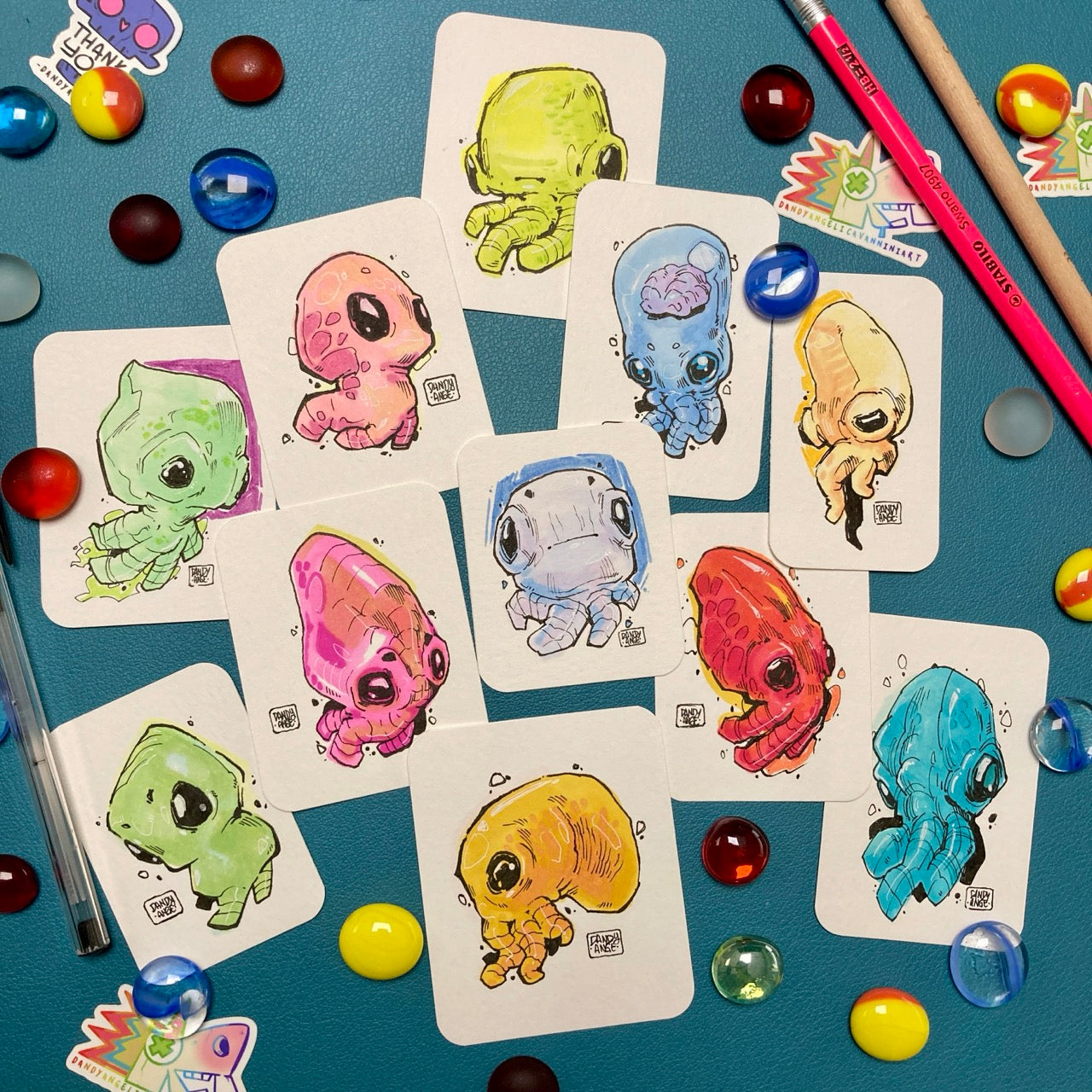 Baby Aliens - Original Artwork (Set of 11)