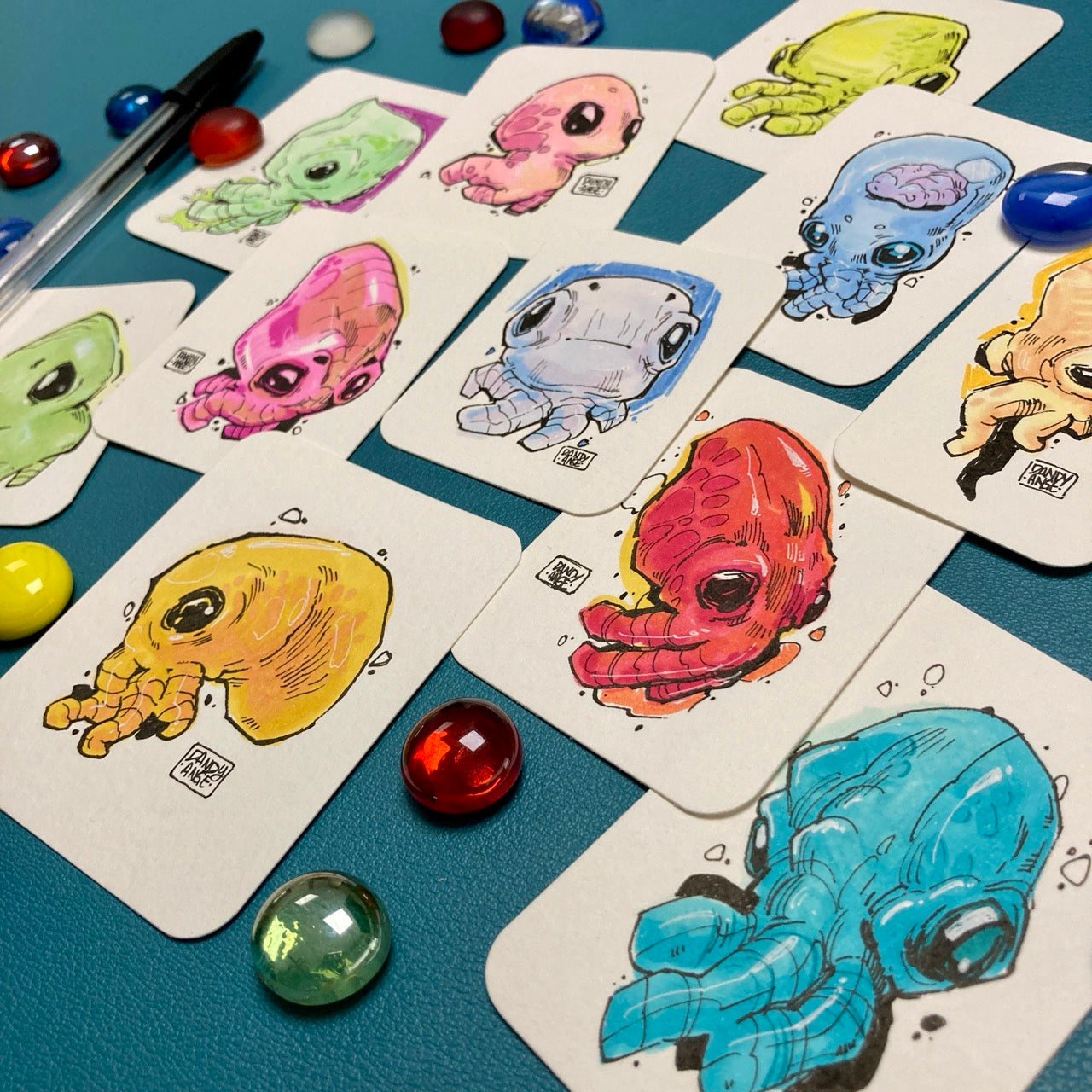 Baby Aliens - Original Artwork (Set of 11)