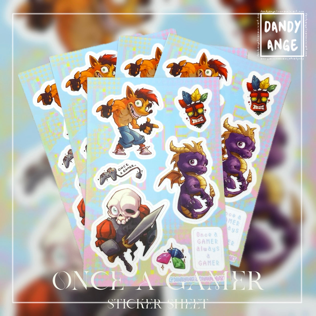 Once a Gamer - Sticker Sheet