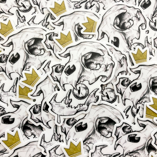 Cat Skull - Sticker